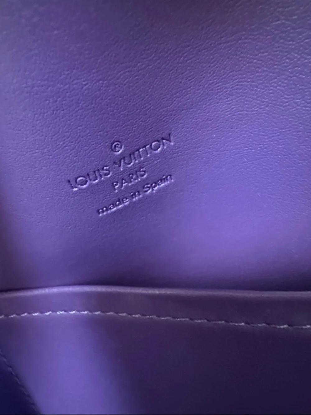 Louis Vuitton Vernis Sutton Laptop Bag in Plum with Vachetta Trim